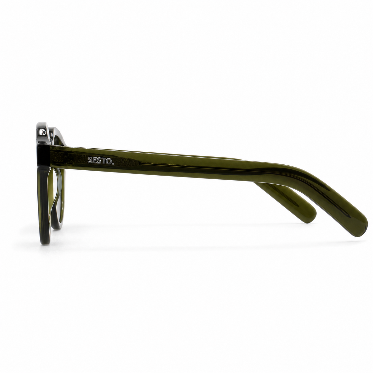 SESTO. CIRO Sonnenbrille in Grün, Seitenansicht