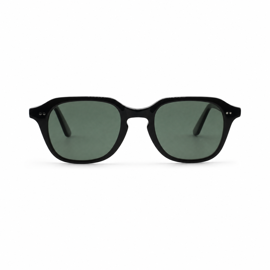 SESTO. ELIO Sonnenbrille in Schwarz, Vorderansicht