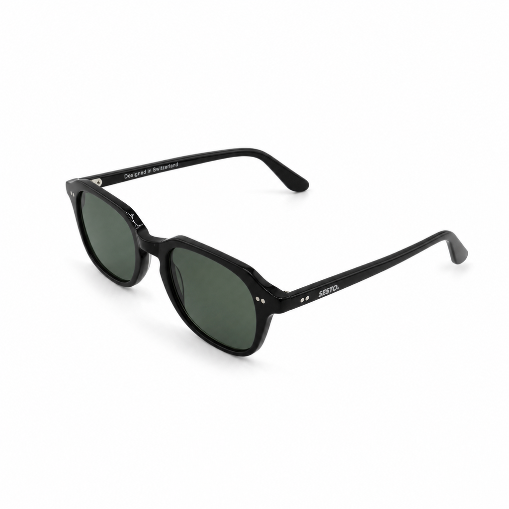 SESTO. ELIO Sonnenbrille in Schwarz