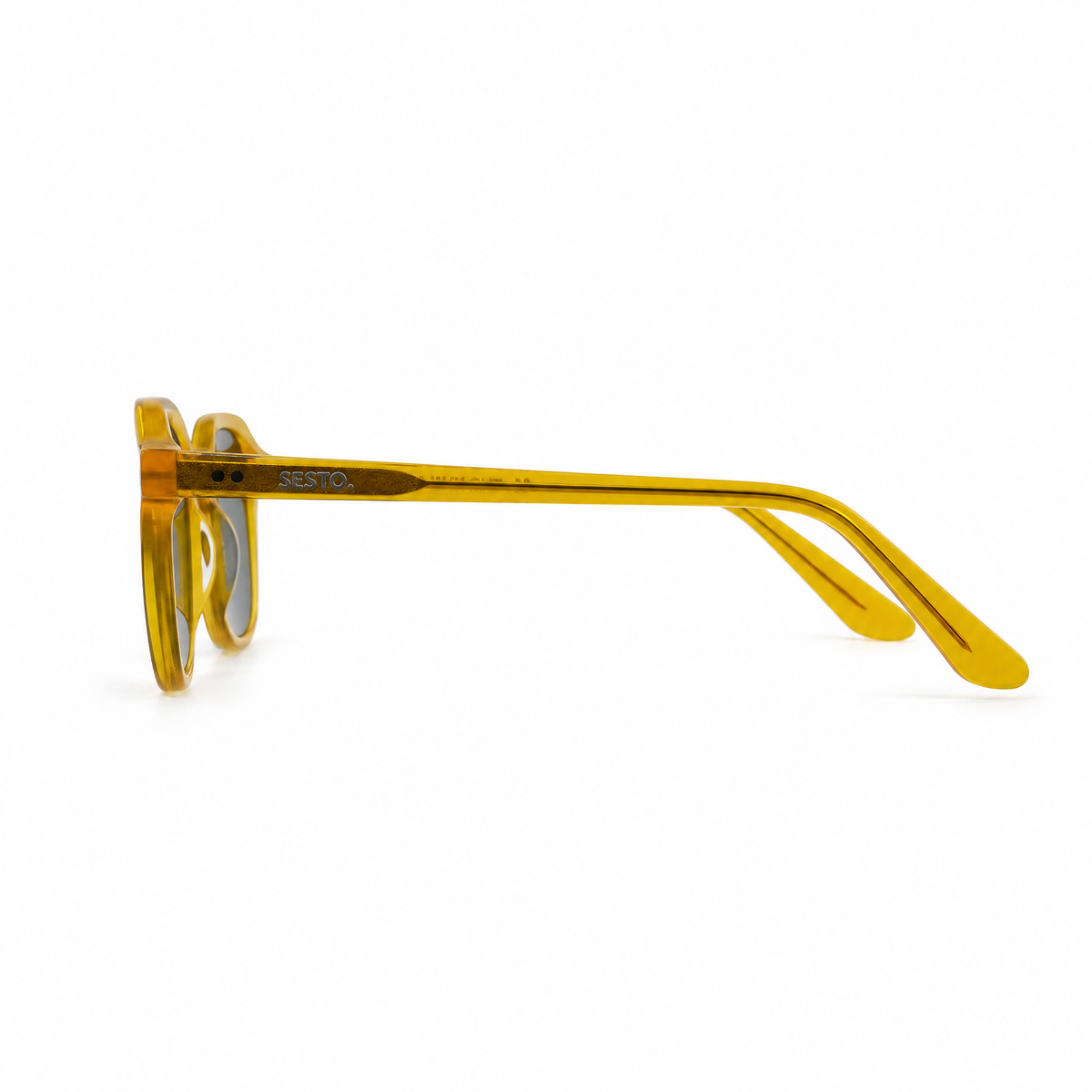 SESTO. ELIO Sonnenbrille in Gelb, Seitenansicht
