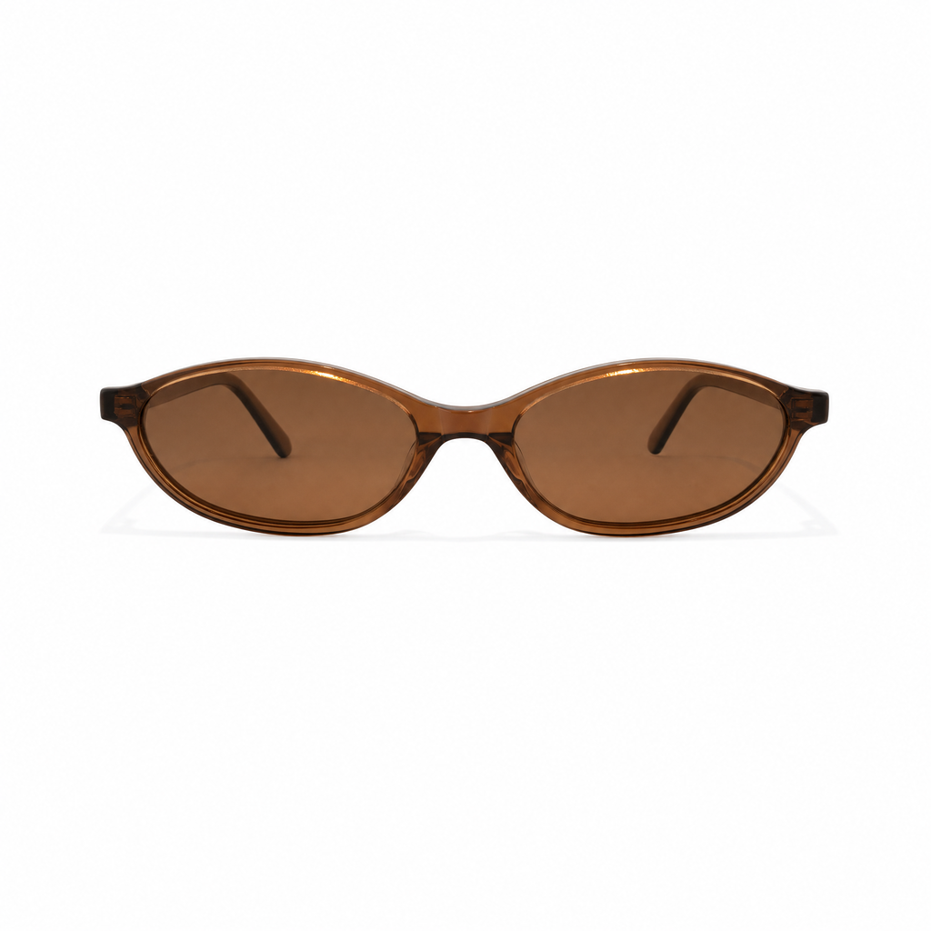 SESTO. FARA Sonnenbrille in Braun, Vorderansicht