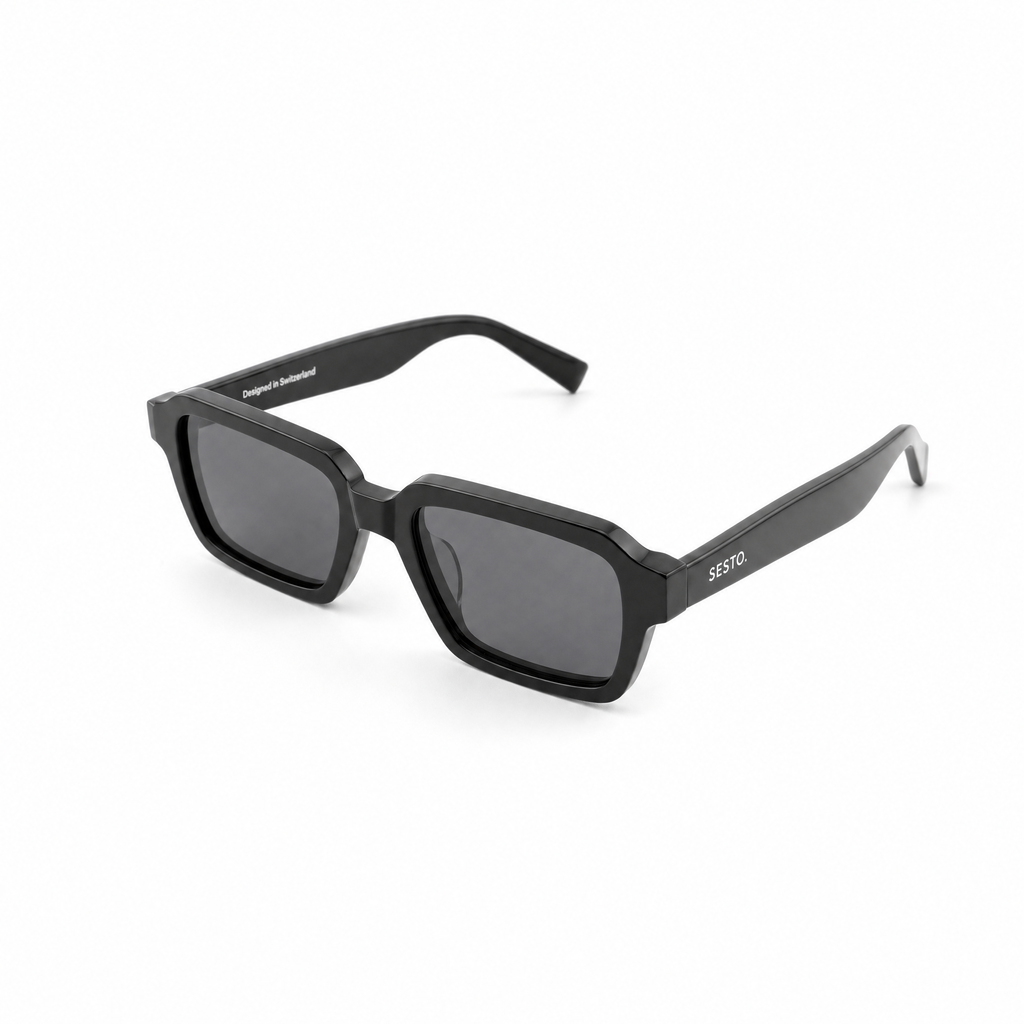 SESTO. SORA Sonnenbrille in Schwarz